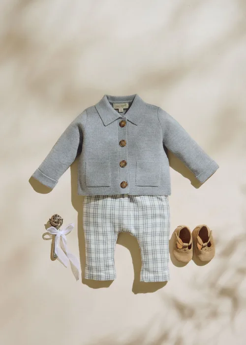 Pantalon Gus - Carreaux Gris Doux — image 4
