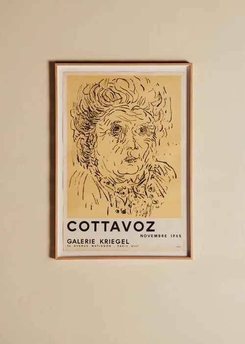 Affiche Galerie Kriegel, Cottavoz, 1965 - 57,5 x 82 cm
