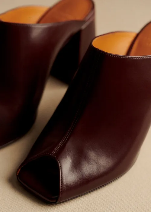Mules High Bruna - Bordeaux Glacé — image 4