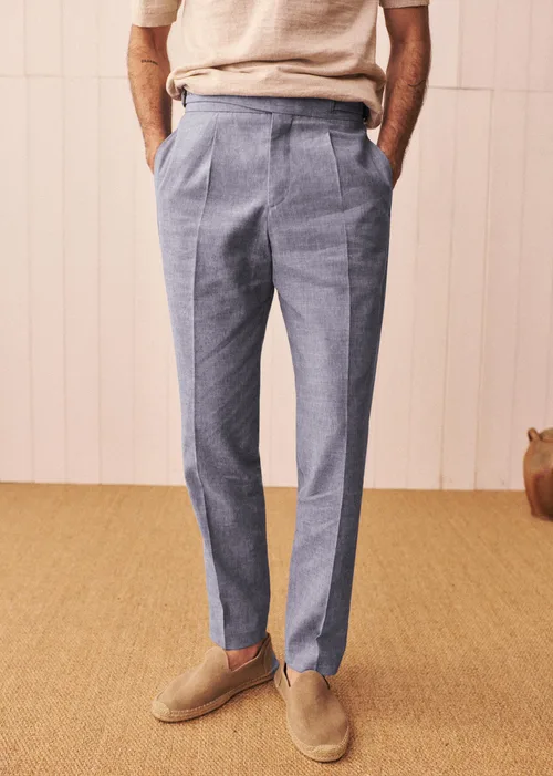 Pantalon Terence - Bleu Clair Chiné