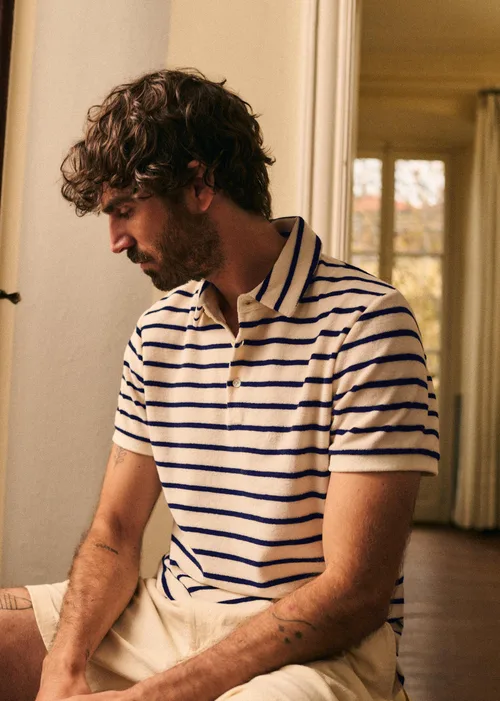 Polo Jude - Marine / Écru — image 5