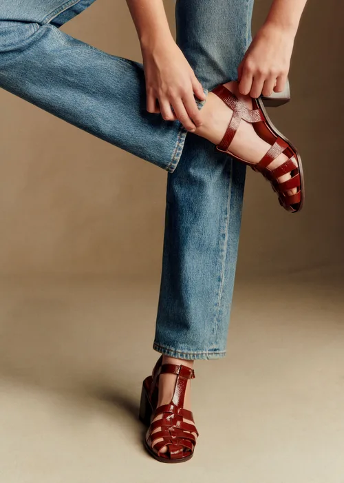 Sandales Florie - Camel Vernis — image 4