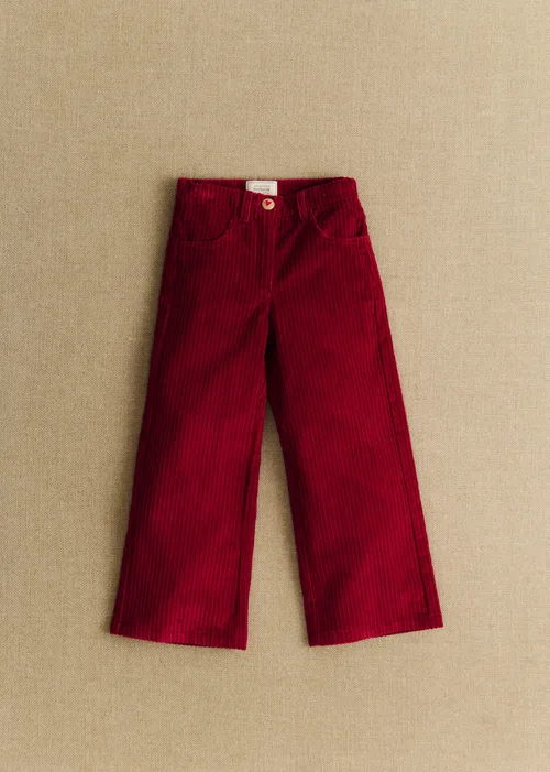 Pantalon Le Wide Leg - Petit Sézane x Antoinette Poisson - Rouge