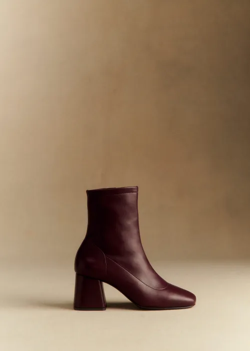 Bottines Aline - Bordeaux Lisse — image 5