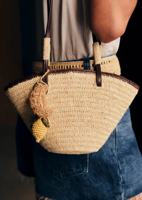 Accessoire de sac Citron - Raphia Jaune — image 3