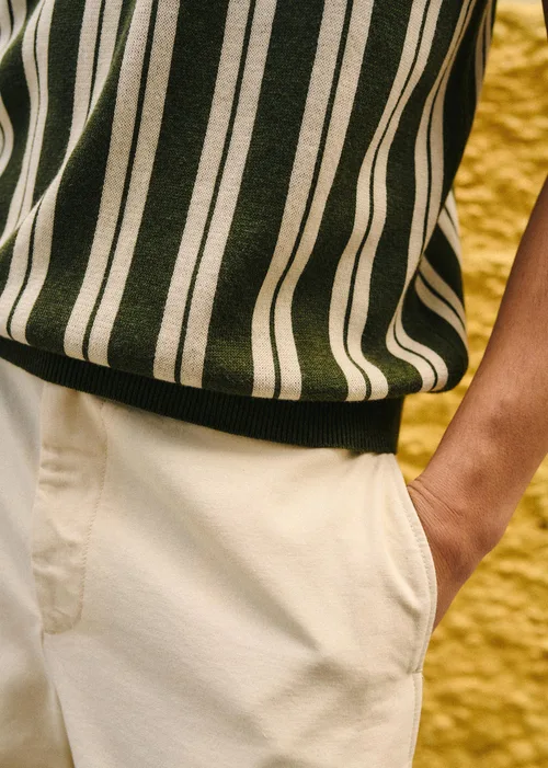 Polo Maille Marius - Vert / Écru — image 5