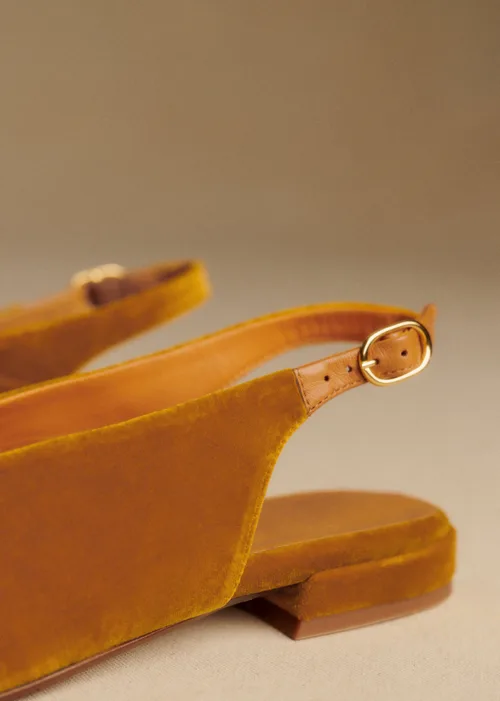 Ballerines Low Stefania - Ocre Velours — image 4