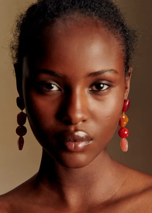 Boucles d'oreilles Sabrina - Rose Multi