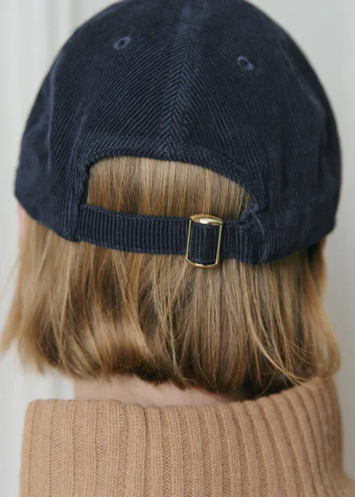 Casquette velours côtelé - Marine — image 3