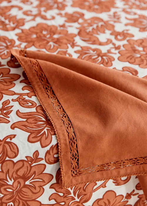Set de 2 serviettes brodées - Terre De Sienne — image 4
