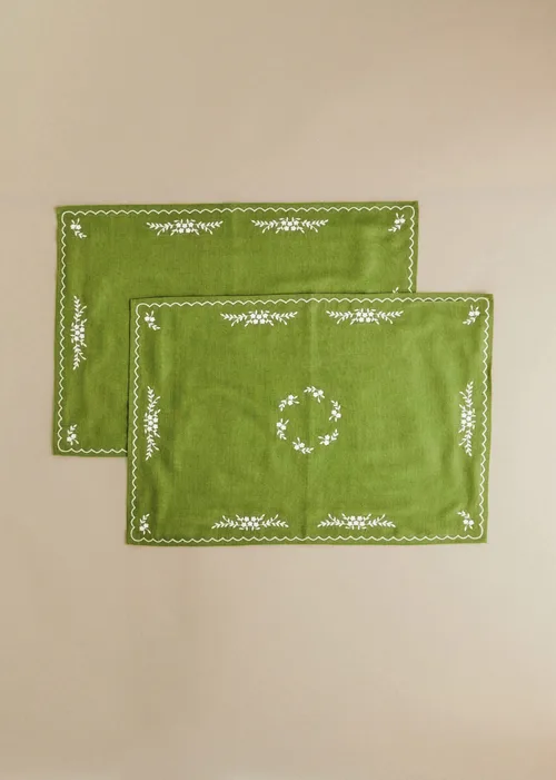 Vert Olive Et Ecru