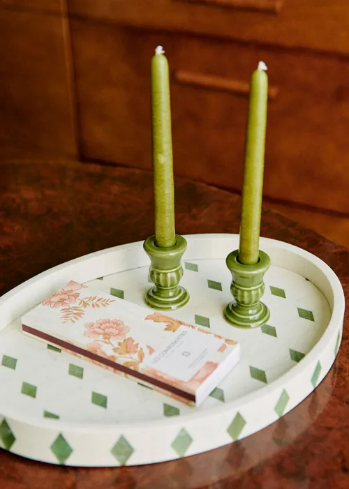Boîte d'allumettes - Imprimé Sérénade Rose et Café — image 3