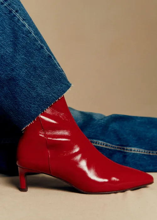 Bottines Garance - Rouge Vernis — image 3