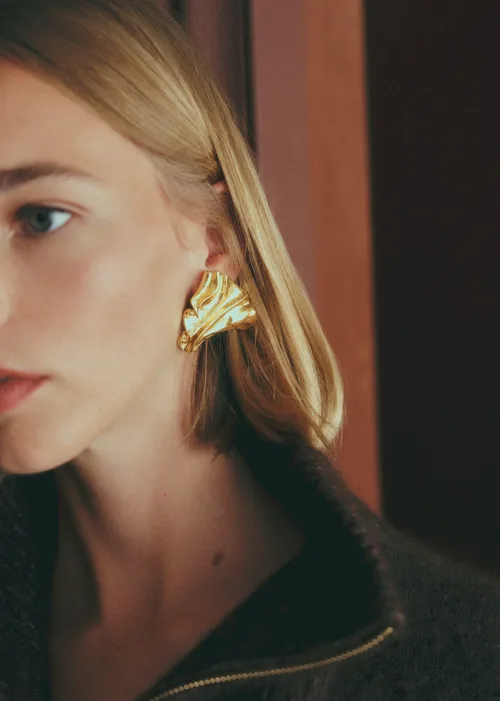 Boucles d'oreilles Nora - Doré — image 2