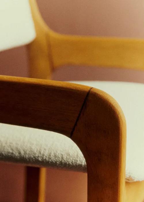 Fauteuil vintage scandinave - Bois — image 3