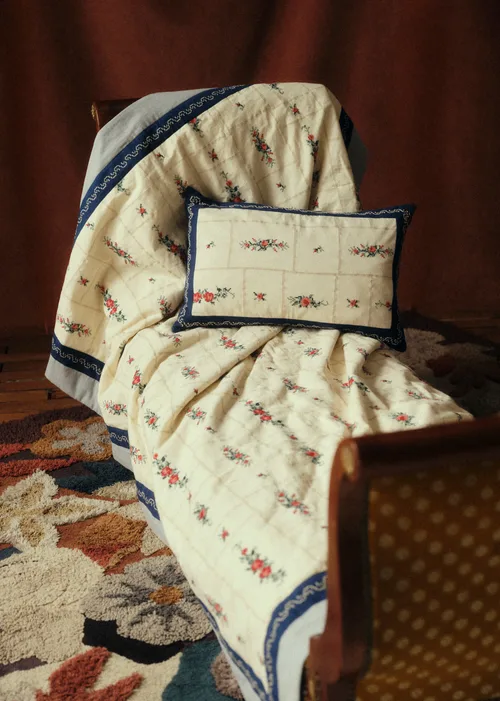Coussin - Sézane x Baziszt - Patchwork Matelassé — image 2