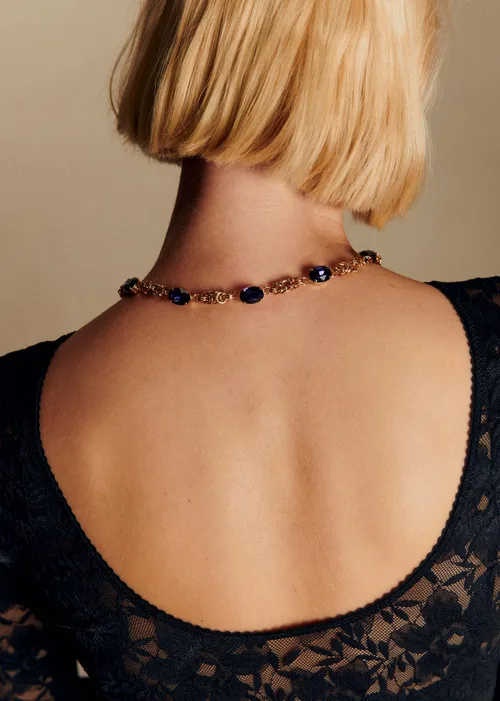 Collier Junie - Violet Doré — image 6