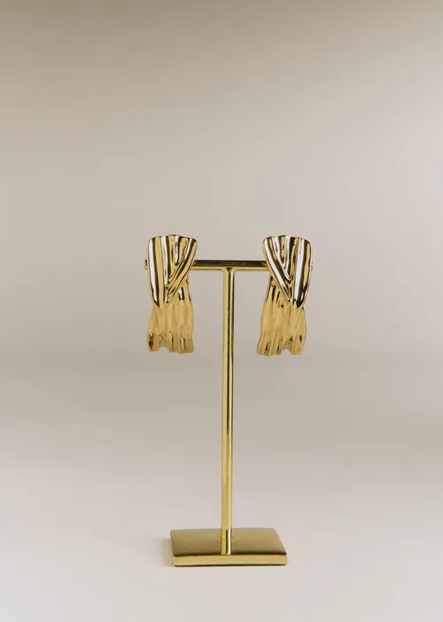 Boucles d'oreilles César - Doré — image 3