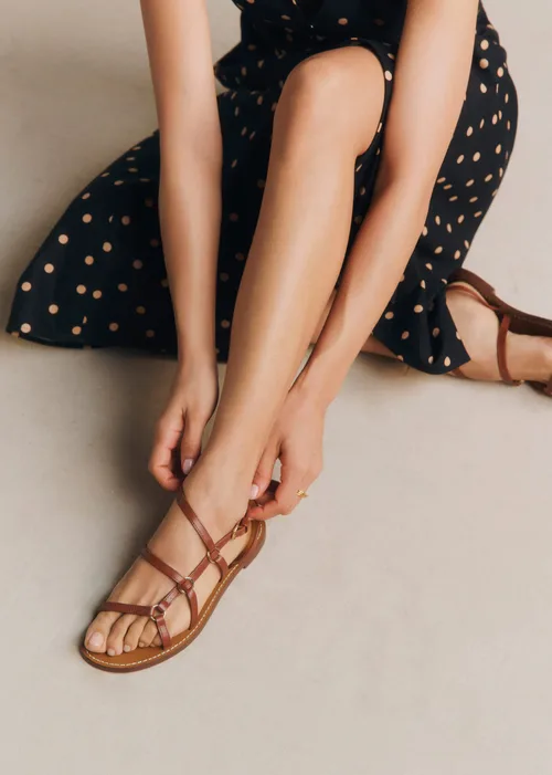 Sandales Low Inaya - Cuir Naturel Héritage — image 6