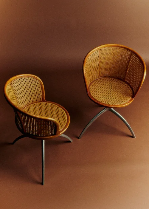Paire de fauteuils Young Lady de Paolo Rizzatto pour Alias années 90 - Cannage — image 8