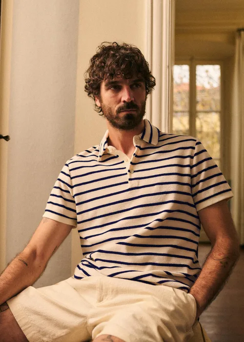 Polo Jude - Marine / Écru — image 6