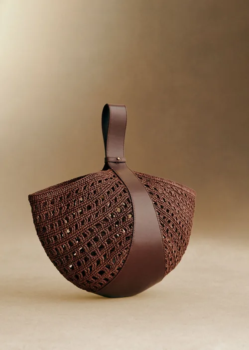 Panier Cleo - Raphia Choco — image 6