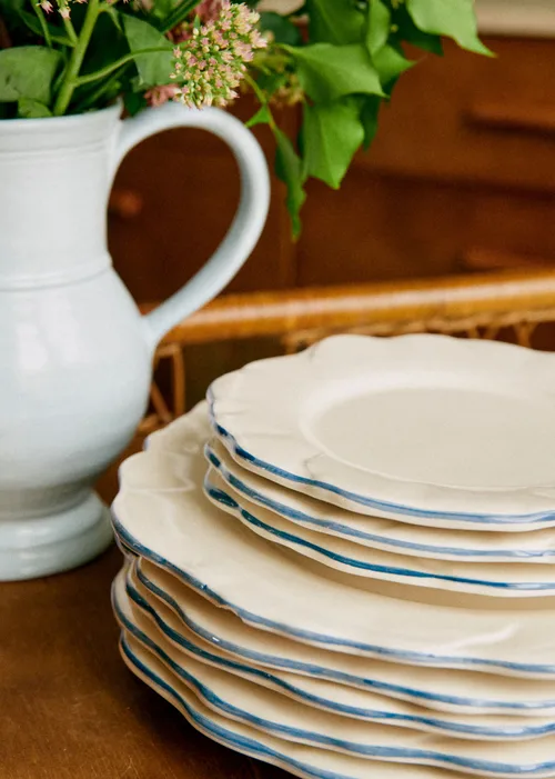 Set de 4 assiettes à dessert - Barcarolle - Bleu Vintage — image 3