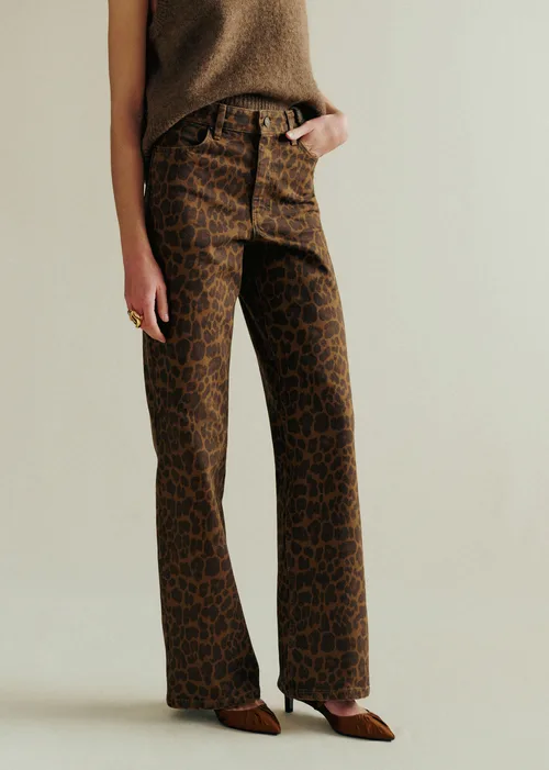 Pantalon Le Wide Leg - Imprimé Léopard — image 3