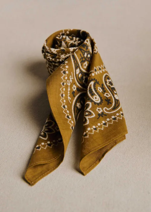 Foulard Gaston - Imprimé Bandana Kaki — image 3