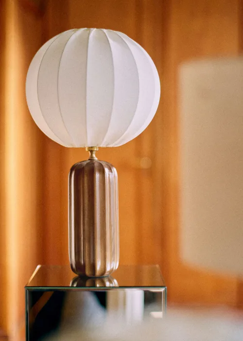Lampe Traviata - Bois - Abat-jour Sonate - Écru — image 5