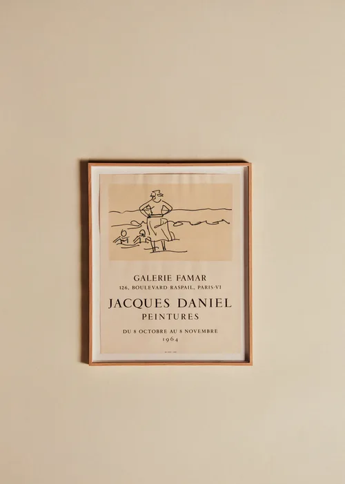 Affiche Galerie Famar, Jacques Daniel, 1964 - 48,5 x 60 cm