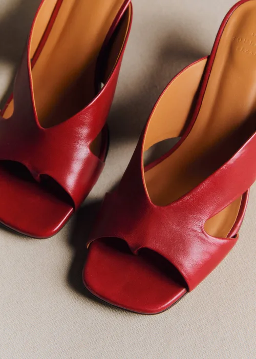 Mules Ingrid - Cerise Lisse — image 3