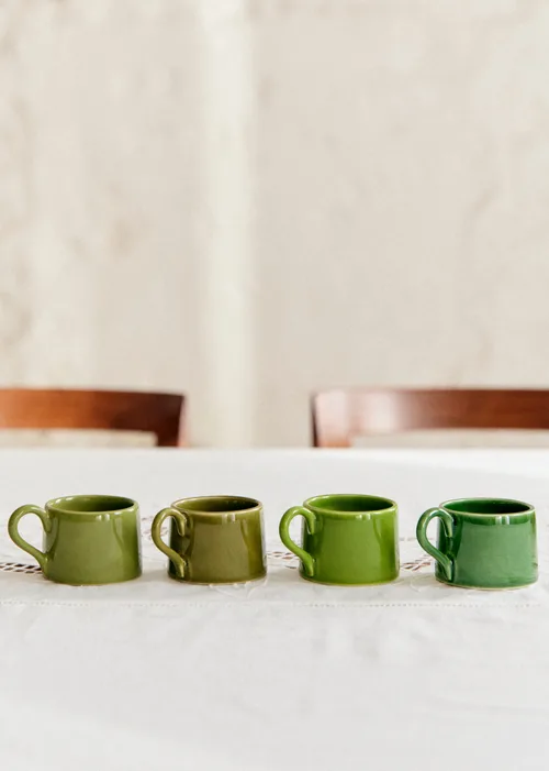 Coffret de 4 tasses expresso - Vert — image 4
