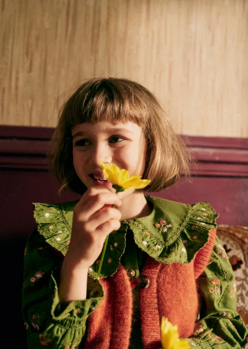 Chemise Margot - Olive / broderie herbier — image 5
