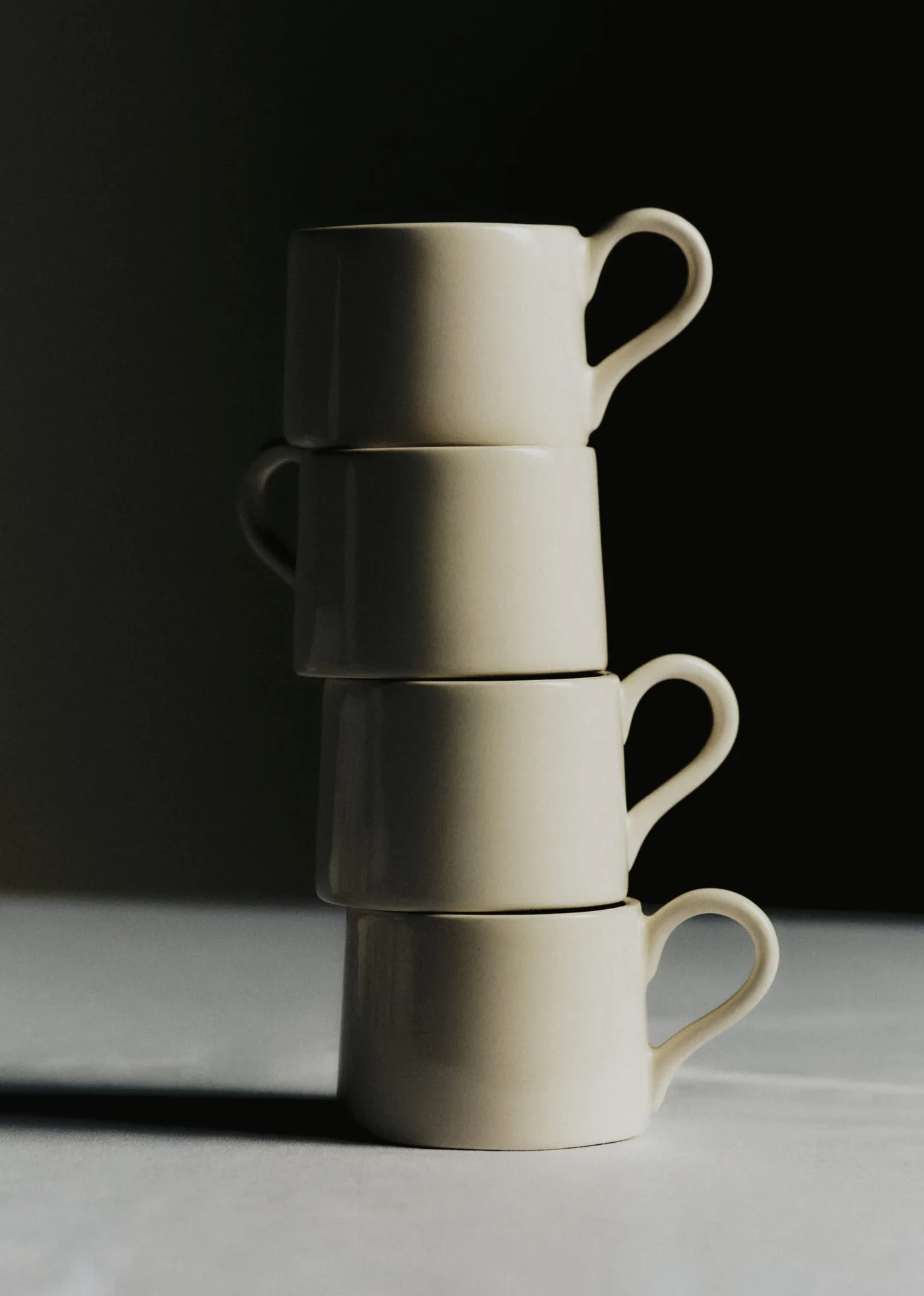 Coffret de 4 tasses expresso - Ecru
