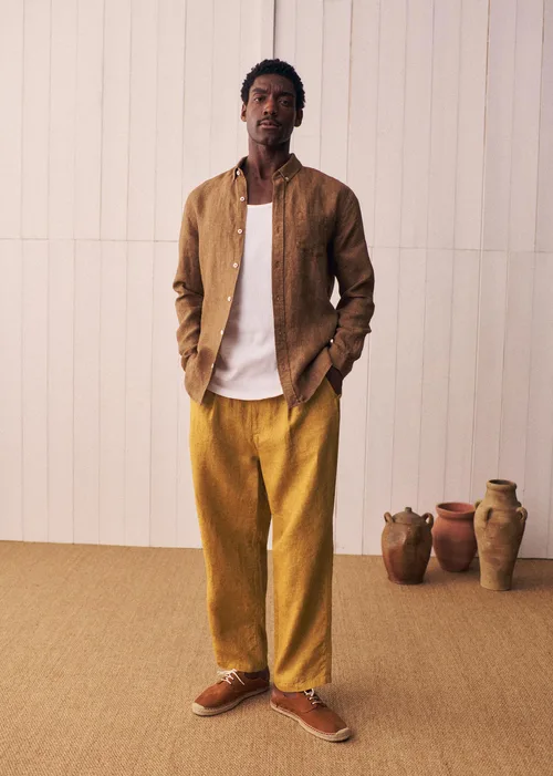 Chemise Charlie Lin - Marron Chiné — image 6
