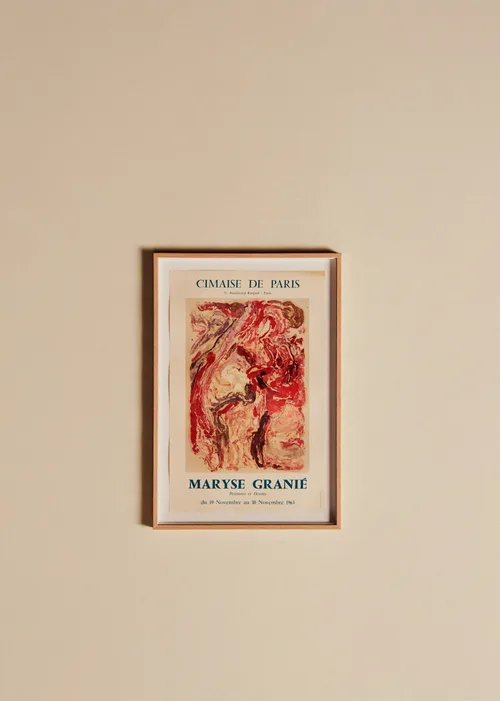 Affiche Cimaise de Paris, Maryse Granié, 1963 - 38,5 x 56,5 cm