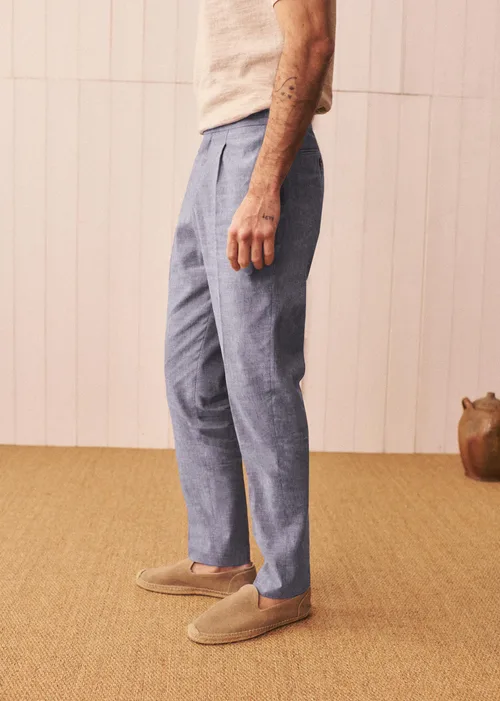 Pantalon Terence - Bleu Clair Chiné — image 6