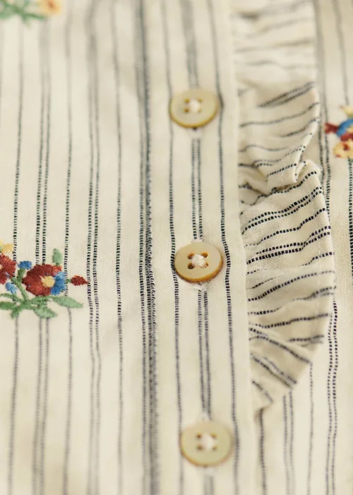 Chemise Ombeline - Petit Sézane x Antoinette Poisson - Rayures Broderies Boutonnières — image 5