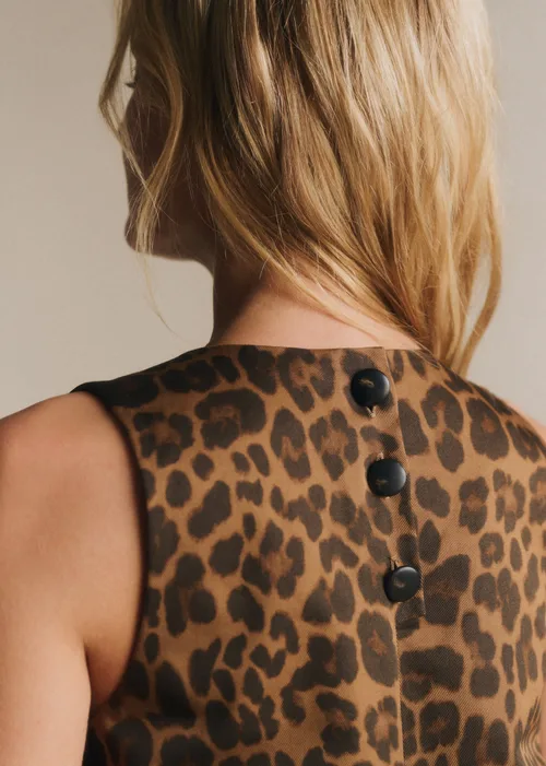 Robe Nicia - Imprimé Winter Leopard Camel — image 5