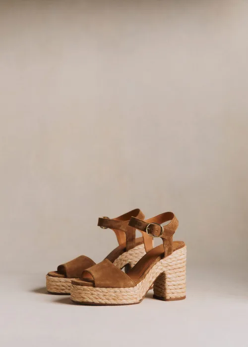 Sandales High Dorothée - Taupe Kaki