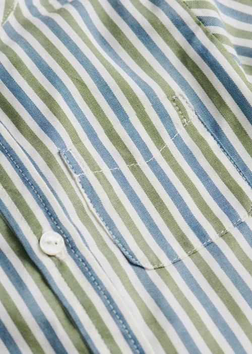 Chemise Benny - Rayure Kaki / Bleu — image 6