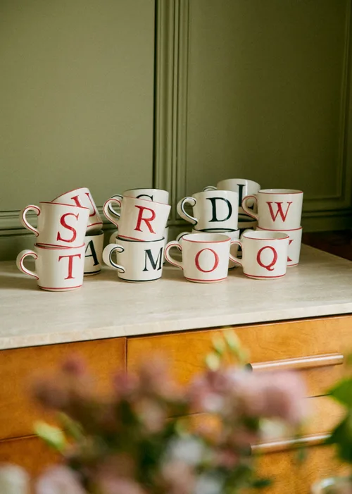 Tasse Tempo - Lettre H - Rouge — image 61