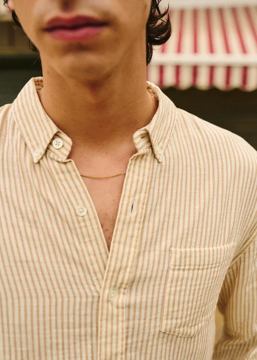 Chemise Luke - Rayures Écru / Beige — image 7