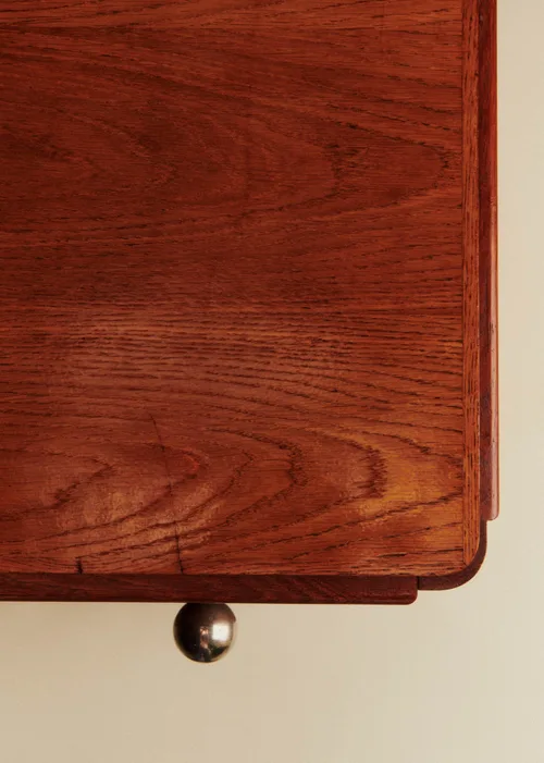 Bureau en bois art déco années 40 - Bois — image 4