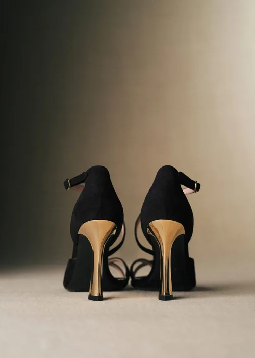 Sandales Brigitte - CFM Souliers x Editions Sézane - Velours Noir — image 5