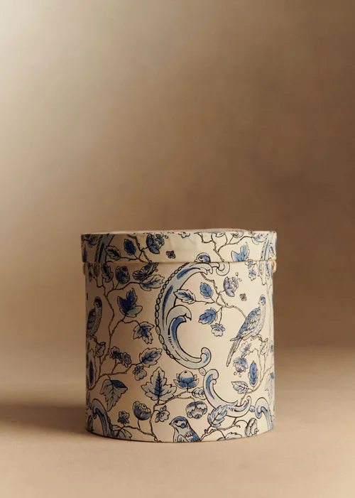 Boîte S - Sézane x Antoinette Poisson - Imprimé Oiseaux Bleus