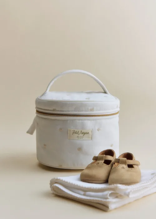 Vanity - Blanc Broderie Coeur Beige