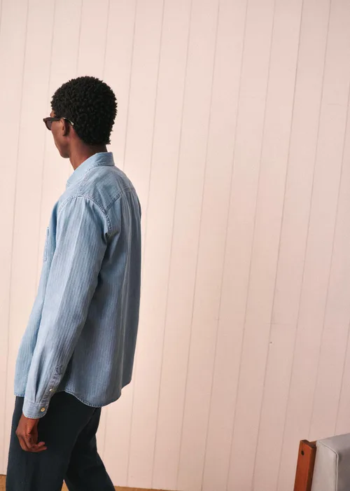 Chemise Charlie Denim - Rayures Délavées — image 5