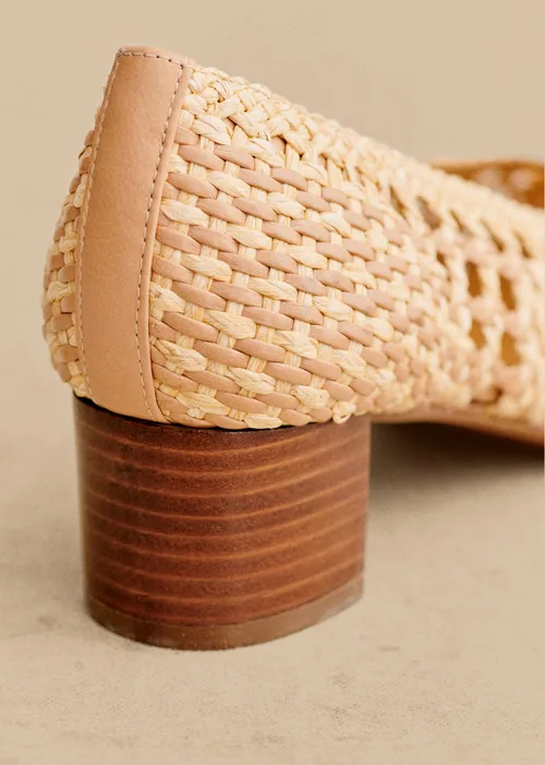 Escarpins Anya - Raphia Naturel Tressé — image 4